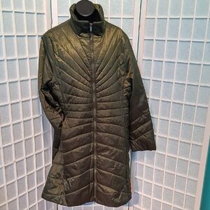 Concept K Women's Olive Green  Puffer Jacket 6778